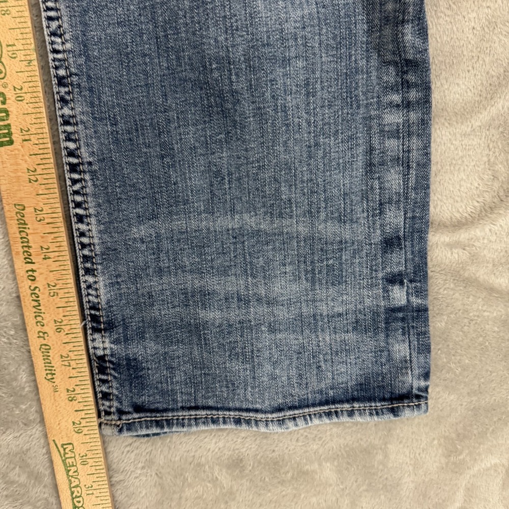 Silver Jeans Co Mens 40x30 Gordie Blue Loose Relaxed Straight Stretch Whiskered - Picture 15 of 16